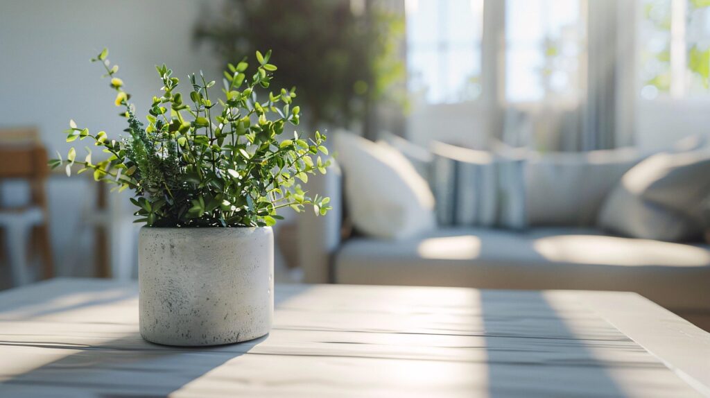観葉植物が近くにあるイメージ